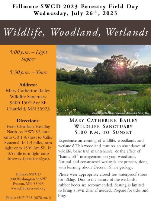 Forestry Field Day at Mary Catherine Bailey Wildlife Sanctuary